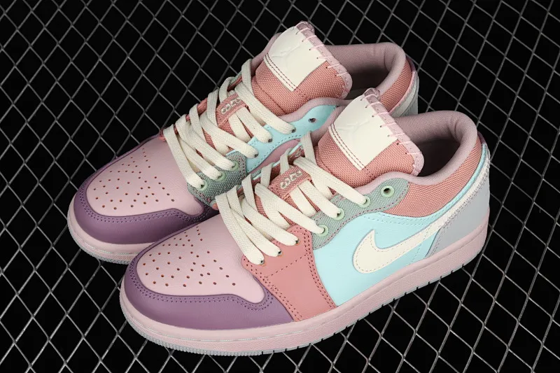 All categories Air Jordan Jordan series basketball shoes Air Jordan 1 Low G version pure original Air Jordan Low SE AJ1 Joe 1 color stitching candy low-top basketball shoes DJ5196-615